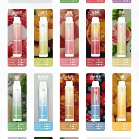 Limi 8000 Puffs 拋棄式電子煙 底部七彩發光一次性煙桿 711到付